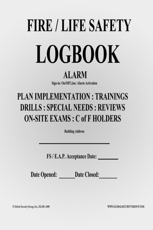Fire Life Safety Logbook