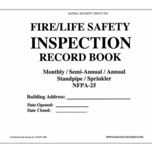 rsz fire life safety inspection record book