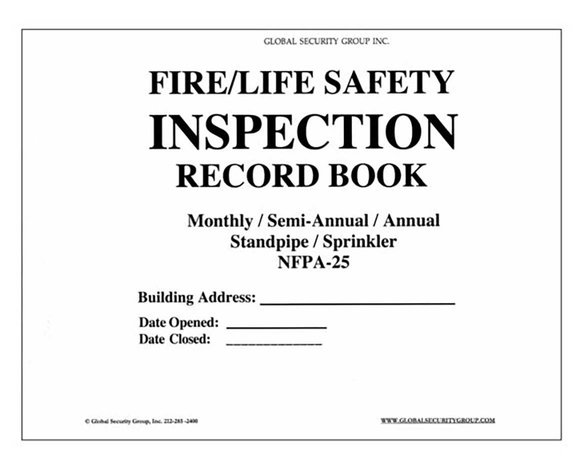 rsz fire life safety inspection record book